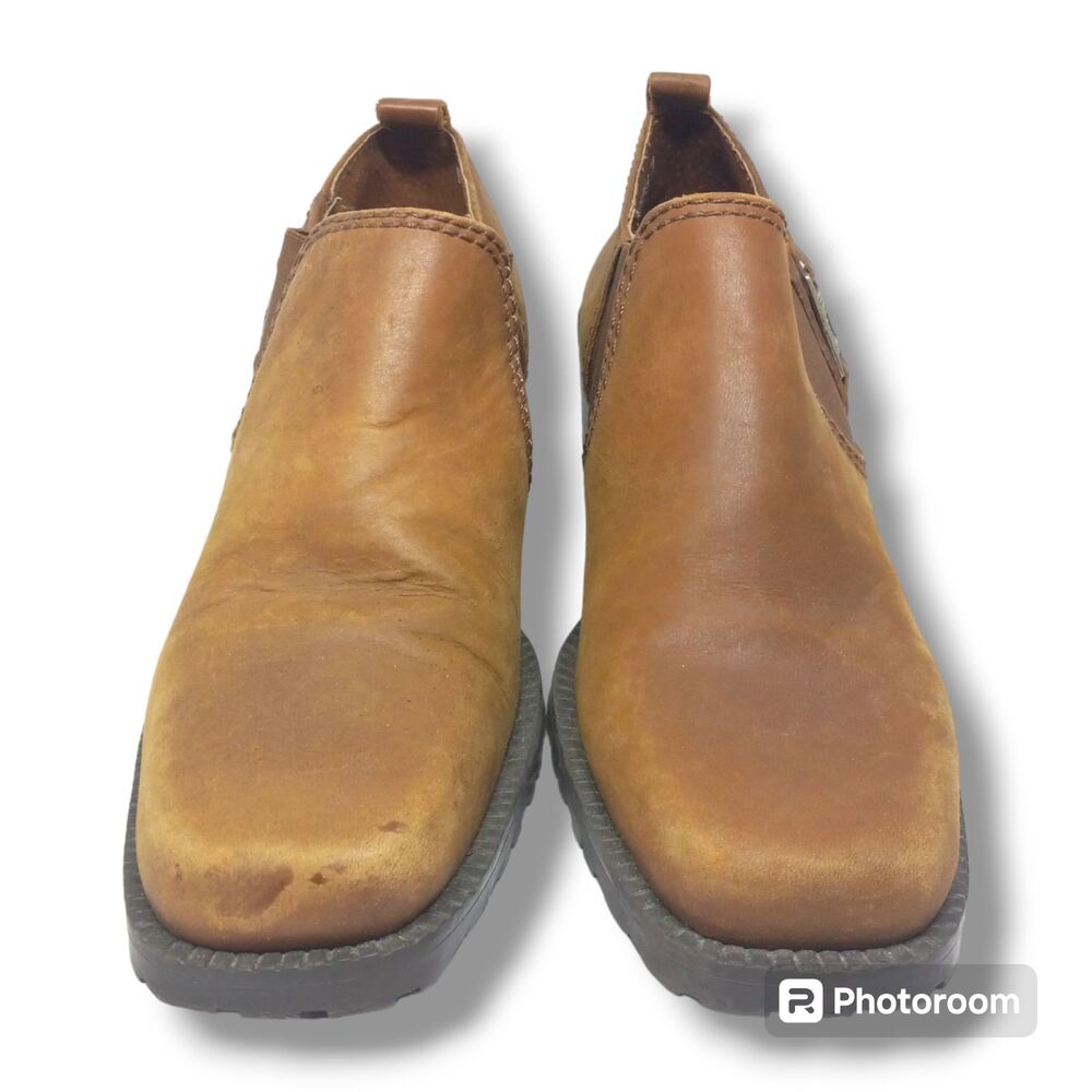 Nicole Peeper Chunky Heel Slip On Loafer-Size 7M-Vegan Leather-Block Heel-Y2K - Picture 2 of 8